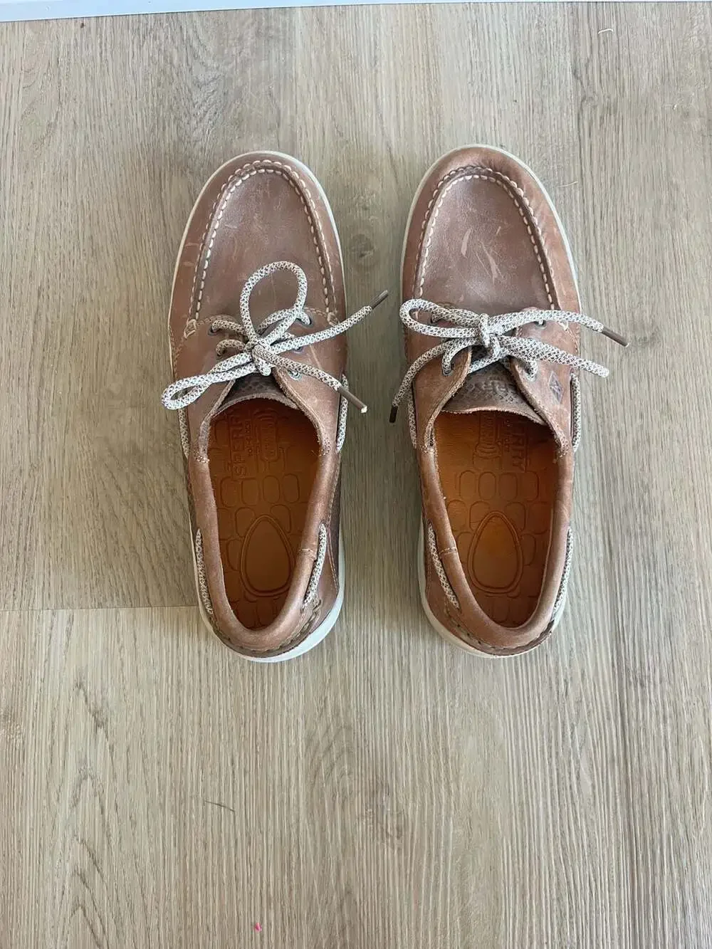 Sperry Top-Sider, Gamefish 3-Eye Boat Shoes,Tan, Men's Size 10,Preppy,Old Money